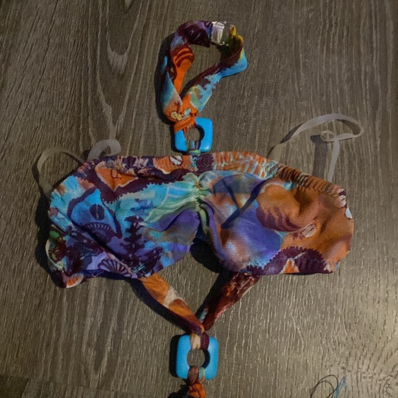 Dance costume, custom made, size child small/medium, clear straps - Picture 3 of 8